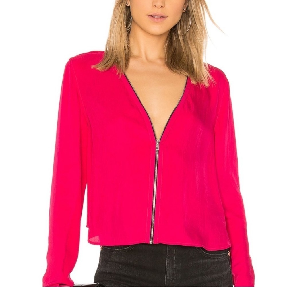 RAG & BONES: Vanessa Zip Front Blouse size XS